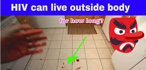 How long can HIV survive outside the body?